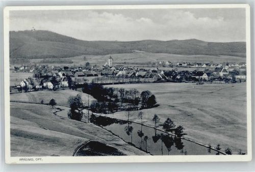 92536 W8473 Pfreimd - Kirche, Ortsansicht