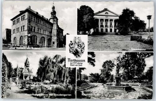 Nordhausen Altes Rathaus, Meyenburgmuseum, Neptunbrunnen