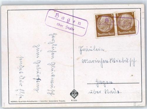Hagen Landpoststempel, Namenstag, Blume