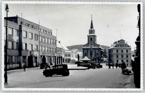 Jicin im Winter , Marke entfernt
