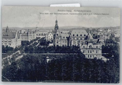Liberec Gewerbemuseum, Handelskammer, k.u.k. Infanterie-Kasernen