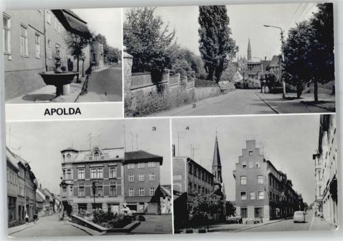 Apolda Bahnhofstrasse , August-Bebel Strasse