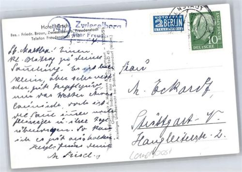 Zwieselberg Landpoststempel, Notopfer