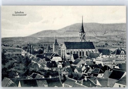 Iphofen Blick zur Kirche