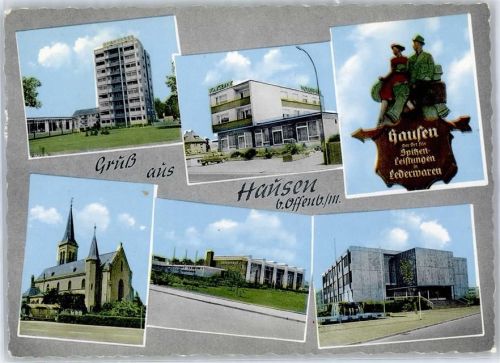 Hausen Hochhaus Volksbank Kirche Bürgerhaus
