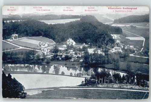 Neumühle Villenkolonie Knottengrund, Gasthof Weidmannsheil, Villa Waldfrieden, Villa Else, Villa Elsterblick, Villa Waldesruh
