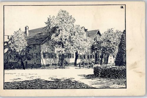 88271 W7983 Wilhelmsdorf , Württ Künstlerkarte Rettungsanstalt Krankenhaus