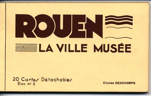 Rouen Block mit 20 Karten zum abtrennen