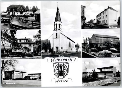 Urberach Kirche Rathaus Schwimmbad Zoo