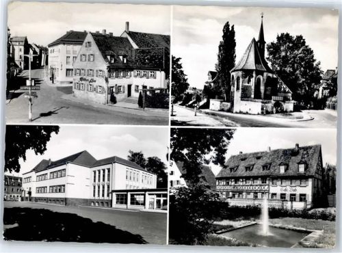 90513 W8502 Zirndorf , Mittelfr - Pfarrkirche St. Josef Springbrunnen