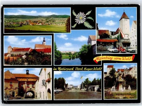 Neunburg Brunnen Kirche Rathaus