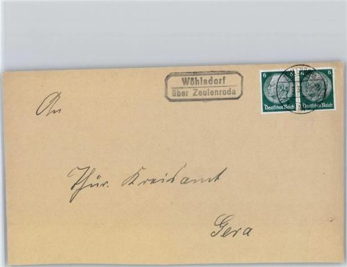 Zeulenroda Landpoststempel Wöhlsdorf