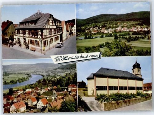 Laudenbach Gasthaus zum goldenen Engel Kirche