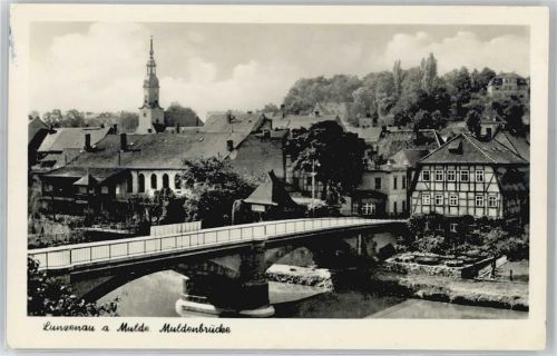 Lunzenau Blick über die Muldenbrücke
