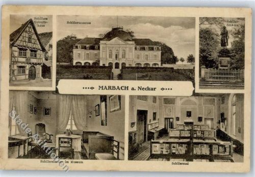 Marbach Schillers Geburtshaus Schillermuseum Schillerdenkmal Schillersaal