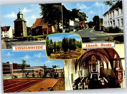Visselhövede Kirche Straßenansicht Schule