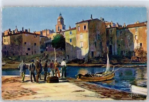 Saint-Tropez 1949 sign. Yvon Cote d´Azur
