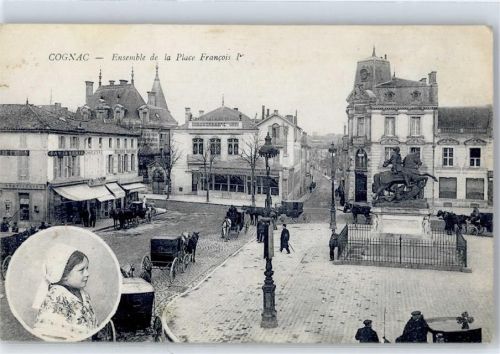 Cognac Ensemble de la Place Francois Denkmal Geschäft