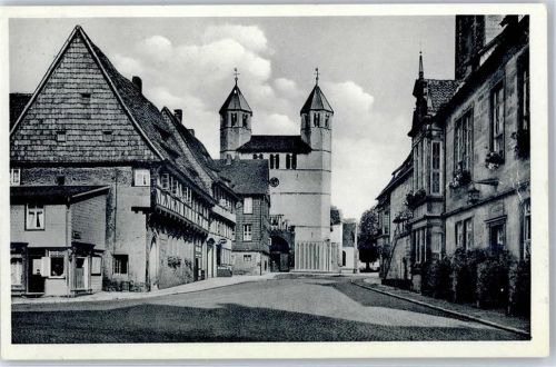 Bad Gandersheim 1954 Rathaus Marktplatz