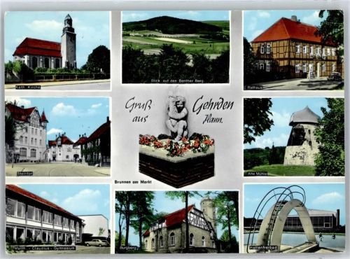 Gehrden Kirche rathaus Steintor Brunnen am Markt Schwimmbad