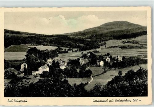 Bad Brückenau Villenviertel mit Dreistelzberg