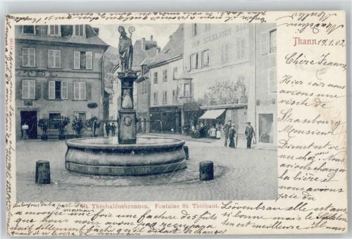 Thann 1902 St. Theobaldusbrunnen
