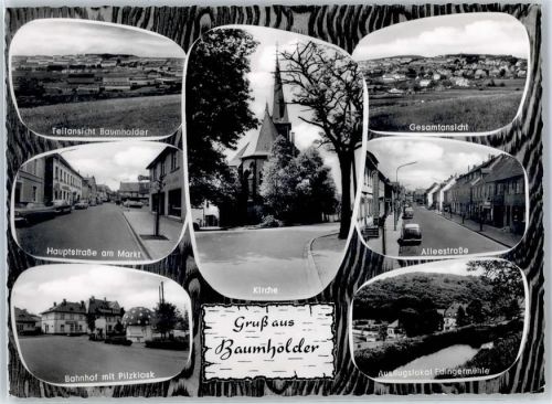 Baumholder Bahnhof Kirche Edingermühle Hauptstraße Alleestraße