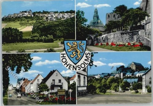 Hohensolms Jugendburg Wappen Straßenansicht