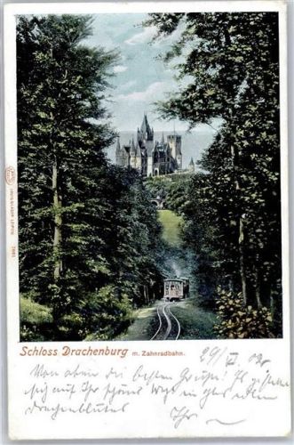 Drachenberg 1902 Zahnradbahn Schloss Drachenburg