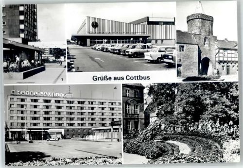 Cottbus Bahnhof Hotel Lausitz Blumenuhr