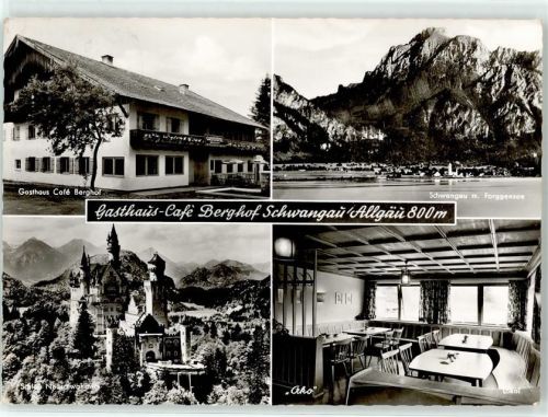 Schwangau Schloß Neuschwanstein Gasthaus Cafe Berghof
