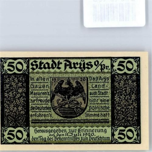 Arys 50 Pfennig