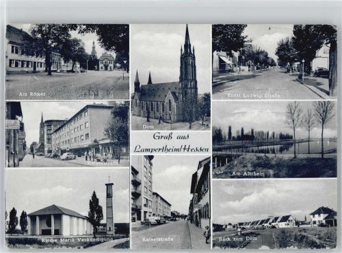 Lampertheim Am Römer Dom Ernst-Ludwig-Straße Am Altrhein Kaiserstraße Kirche Mariä Verkündigung