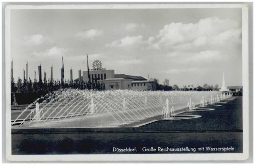 Düsseldorf 1937 Große Reichsausstellung Schaffendes Volk mit Wasserspiele