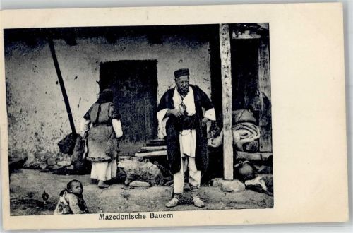 Skopje Tracht Mazedonischer Bauer