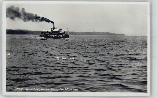 Feldafing Starnbergersee Dampfer München Verlag Ottmar Zieher