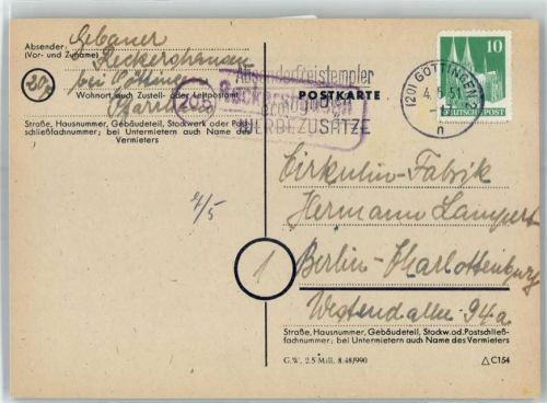 Reckershausen Landpoststempel