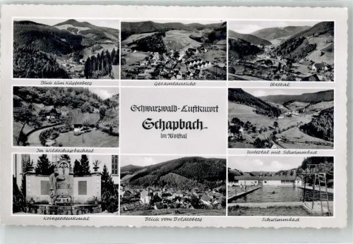 Schapbach Luftkurort Kriegerdenkmal Schwimmbad
