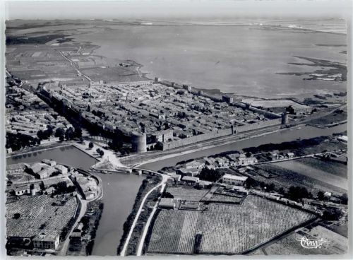 Aigues-Mortes Fliegeraufnahme Teilansicht