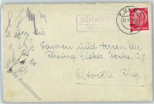 36145 W6417 Kleinsassen - Landpoststempel