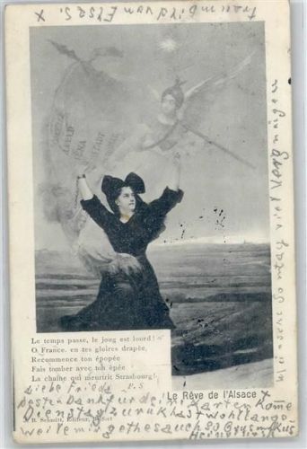 90000 Belfort 1902 - Le Reve de l Alsace Ort lt. Stempel