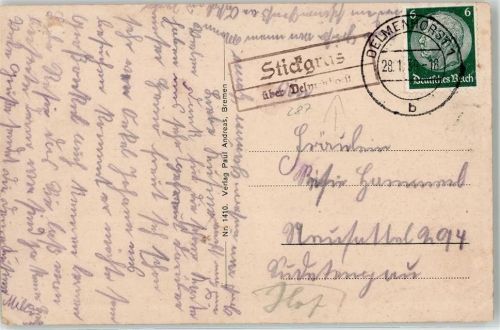 Stickgras Landpoststempe