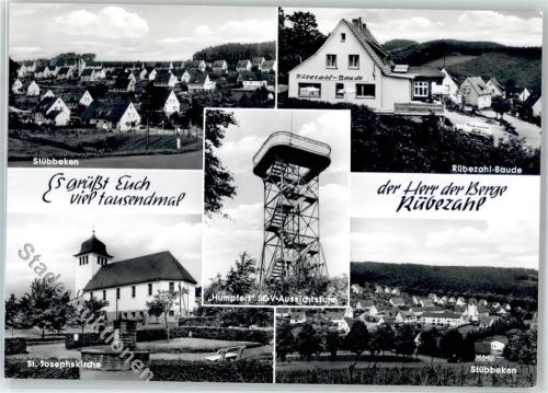 Letmathe Gasthaus Rübezahl Baude E.Adolf Aussichtsturm St.Josephskirche Stübbeken