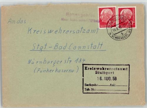 73666 W7066 Hohengehren , Württ KEINE AK Landpoststempel