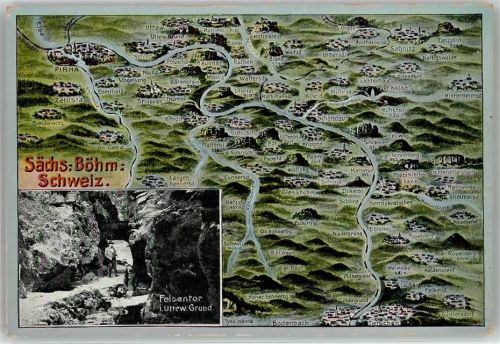 Pirna Felsentor Schöna Winterberg Schandau Rathen Vogelsang Tanzplan Hohnstein