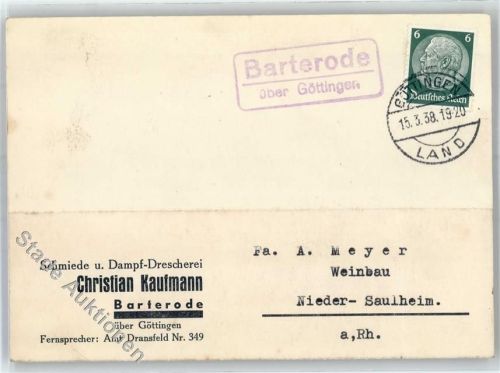 Barterode Landpoststempel