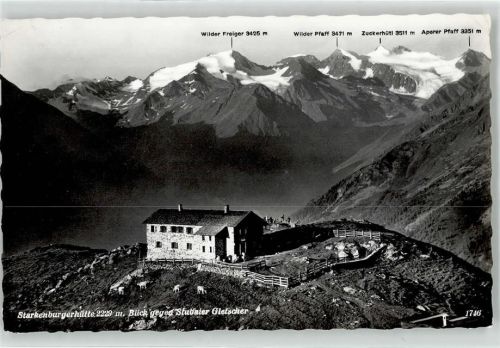 Starkenburger Hütte Berghütte Wilder Freiger Pfaff Zuckerhütl Aperer Gletscher