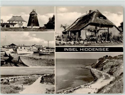 18565 O2359 Vitte - Hafen Blaue Scheune Steilküste Dornbusch Strand