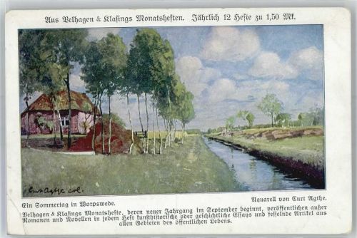 Worpswede Sommertag sign. Curt Ughte