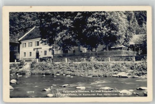 Steinwand Gasthaus Ozlberger